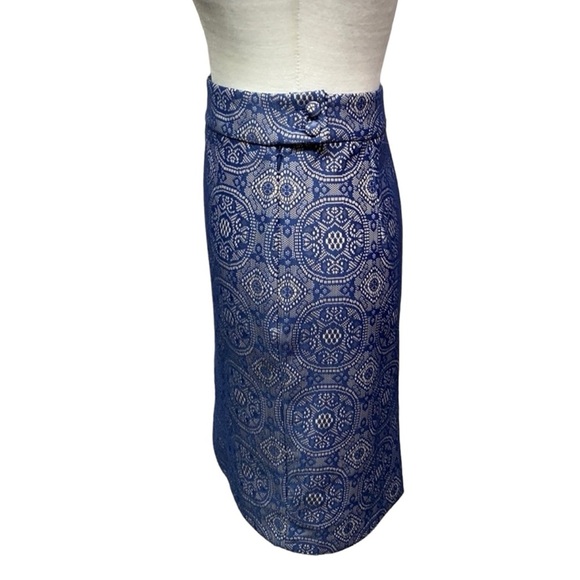 The Limited Lace Medallion Print Covered Buttons Skirt - Picture 2 of 4